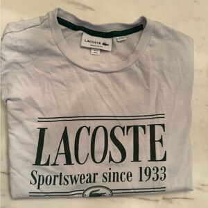 Lacoste White Sportswear Tee